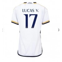 Dres Real Madrid Lucas Vazquez #17 Domáci pre Ženy 2023-24 Krátky Rukáv